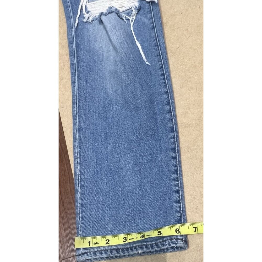 Madewell Women 27 the perfect vintage straight jeans Denman Wash Distressed - Picture 9 of 16